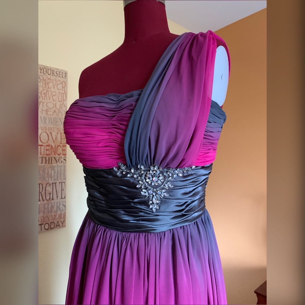 Pink Ombré Evening Gown